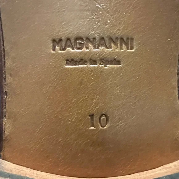 Magnanni “KIVI” Dress Derby Men's  Blue Oxfords 10M MINT! - Picture 8 of 12